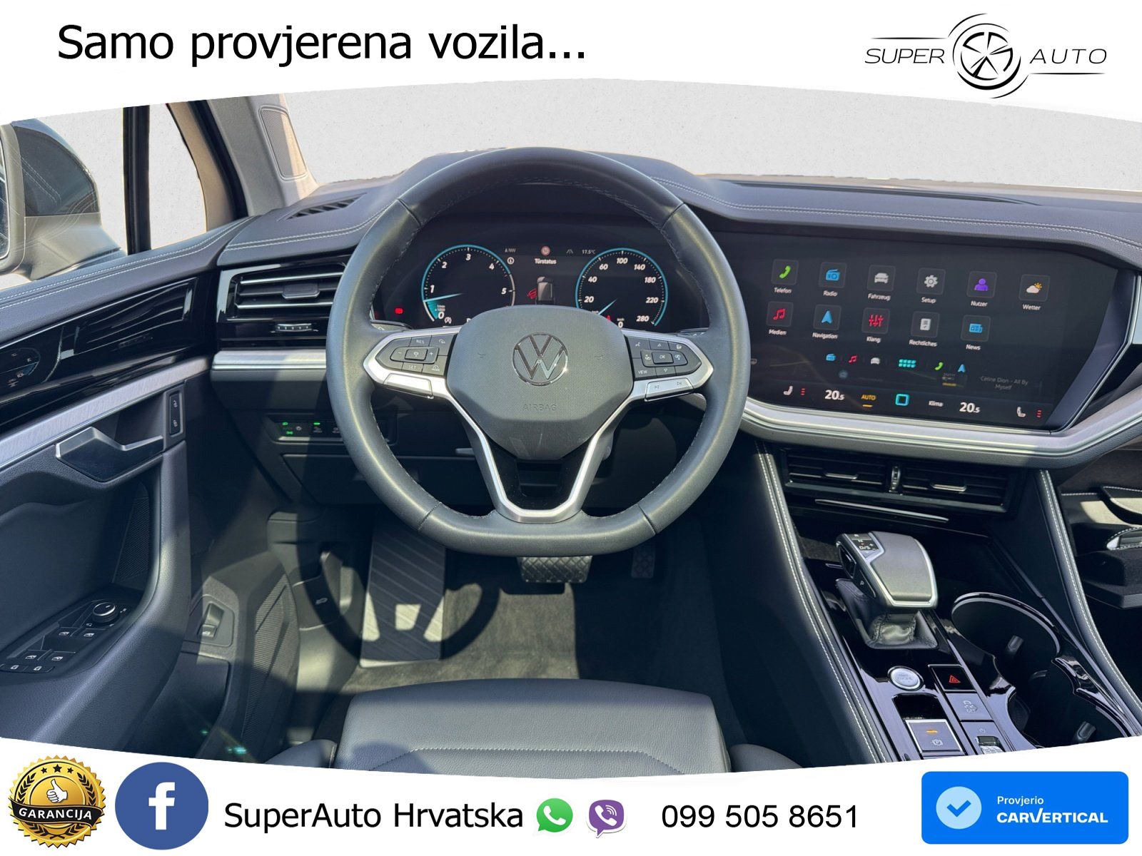 Volkswagen Touareg 3.0 V6 TDI (286 KS) 4MOTION Tiptronic ZRAČNI+ACC+GR SJED+KAM+PANO