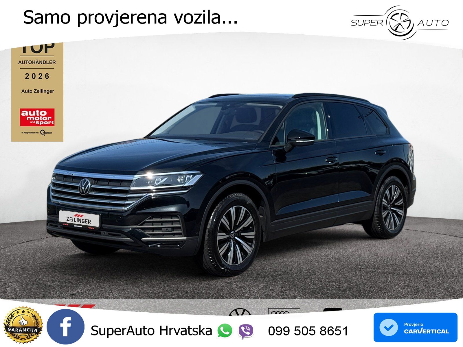 Volkswagen Touareg 3.0 V6 TDI (286 KS) 4MOTION Tiptronic ZRAČNI+ACC+GR SJED+KAM+PANO