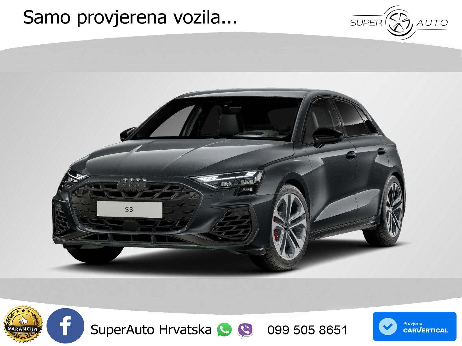 Audi S3 2.0 TFSI (333 KS) quattro S tronic MATRIX+GR SJED+KAM
