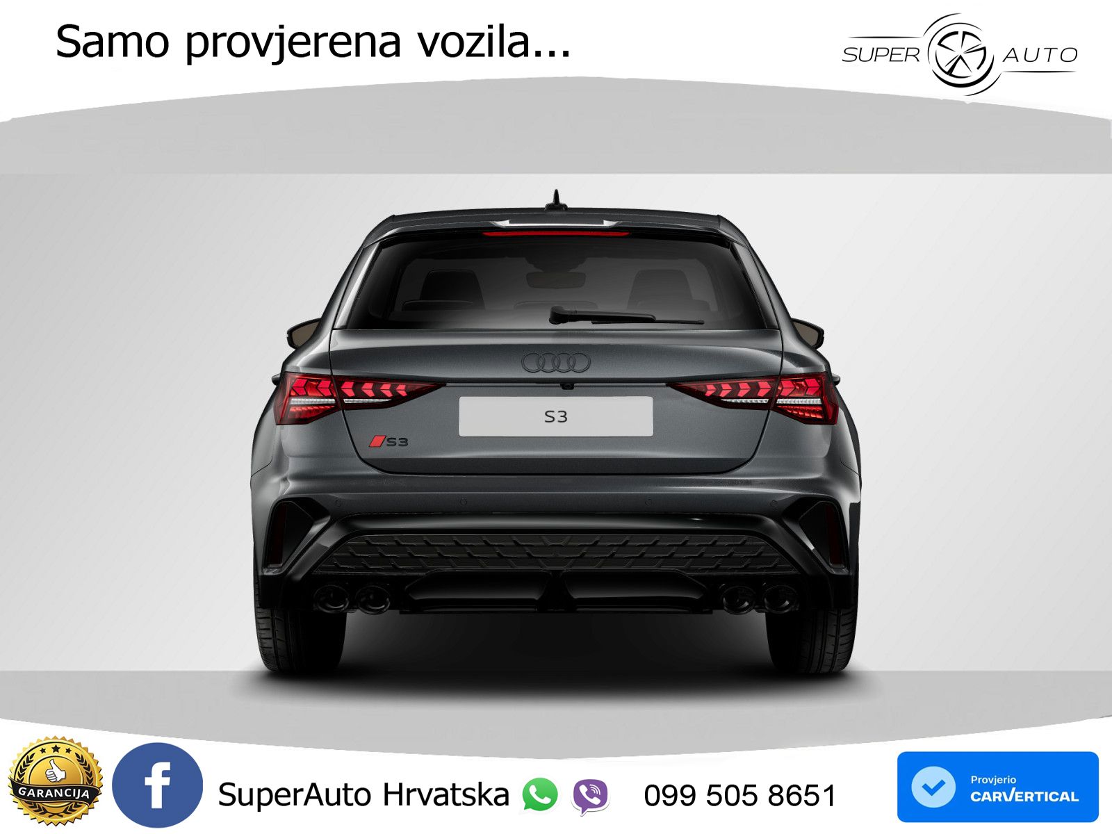 Audi S3 2.0 TFSI (333 KS) quattro S tronic MATRIX+GR SJED+KAM