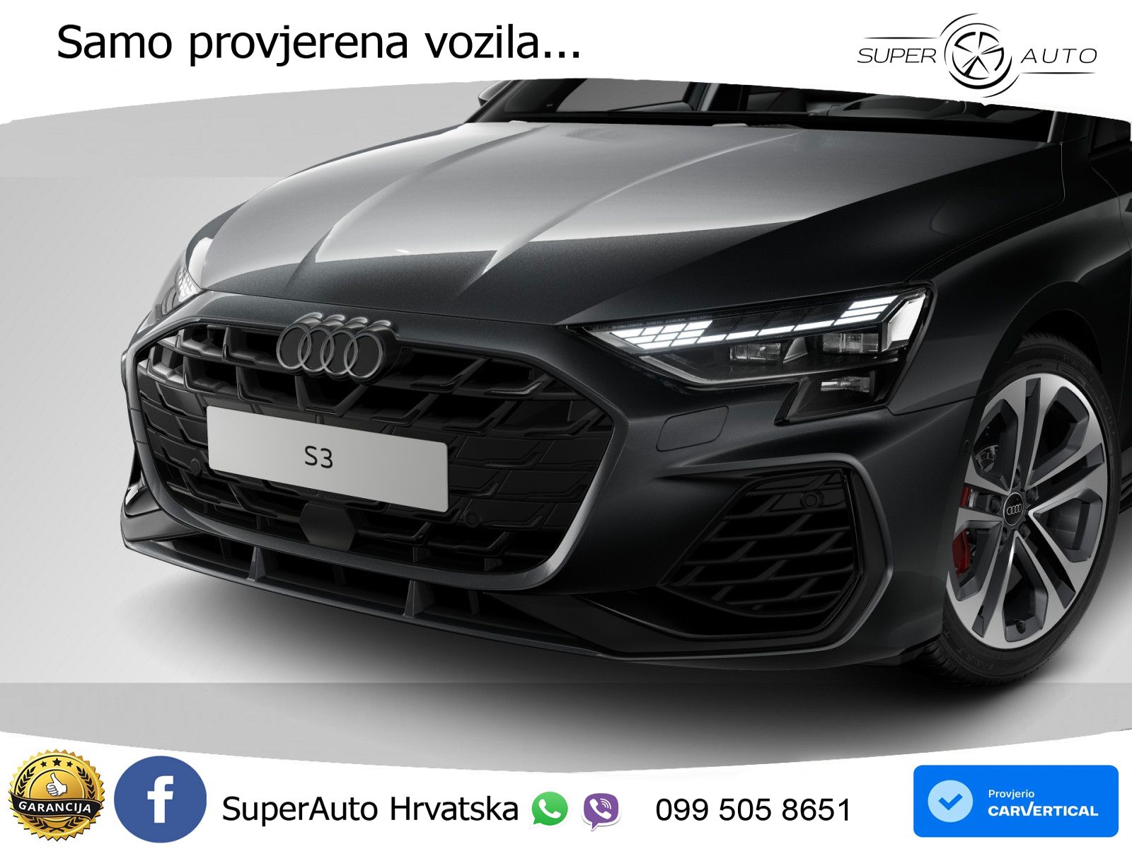 Audi S3 2.0 TFSI (333 KS) quattro S tronic MATRIX+GR SJED+KAM
