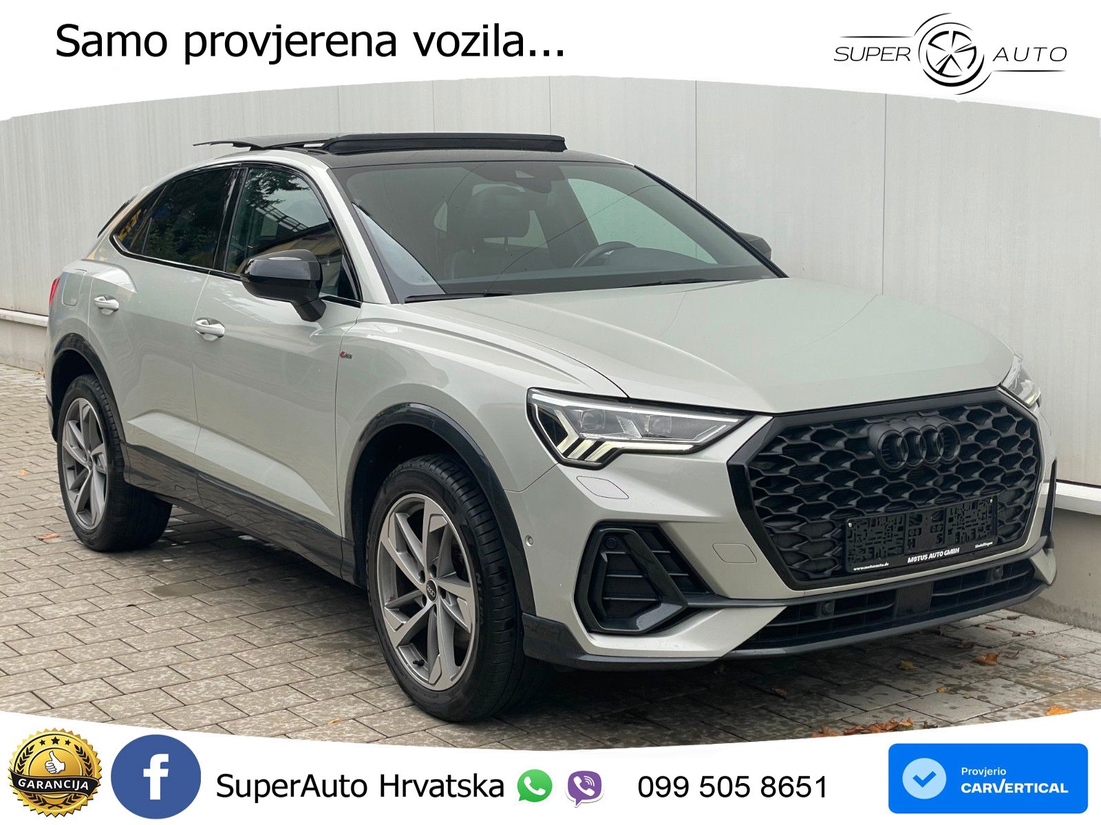Audi Q3 Sportback 45 TFSIe (245 KS) S tronic 3x S line LED+GR SJED+ACC