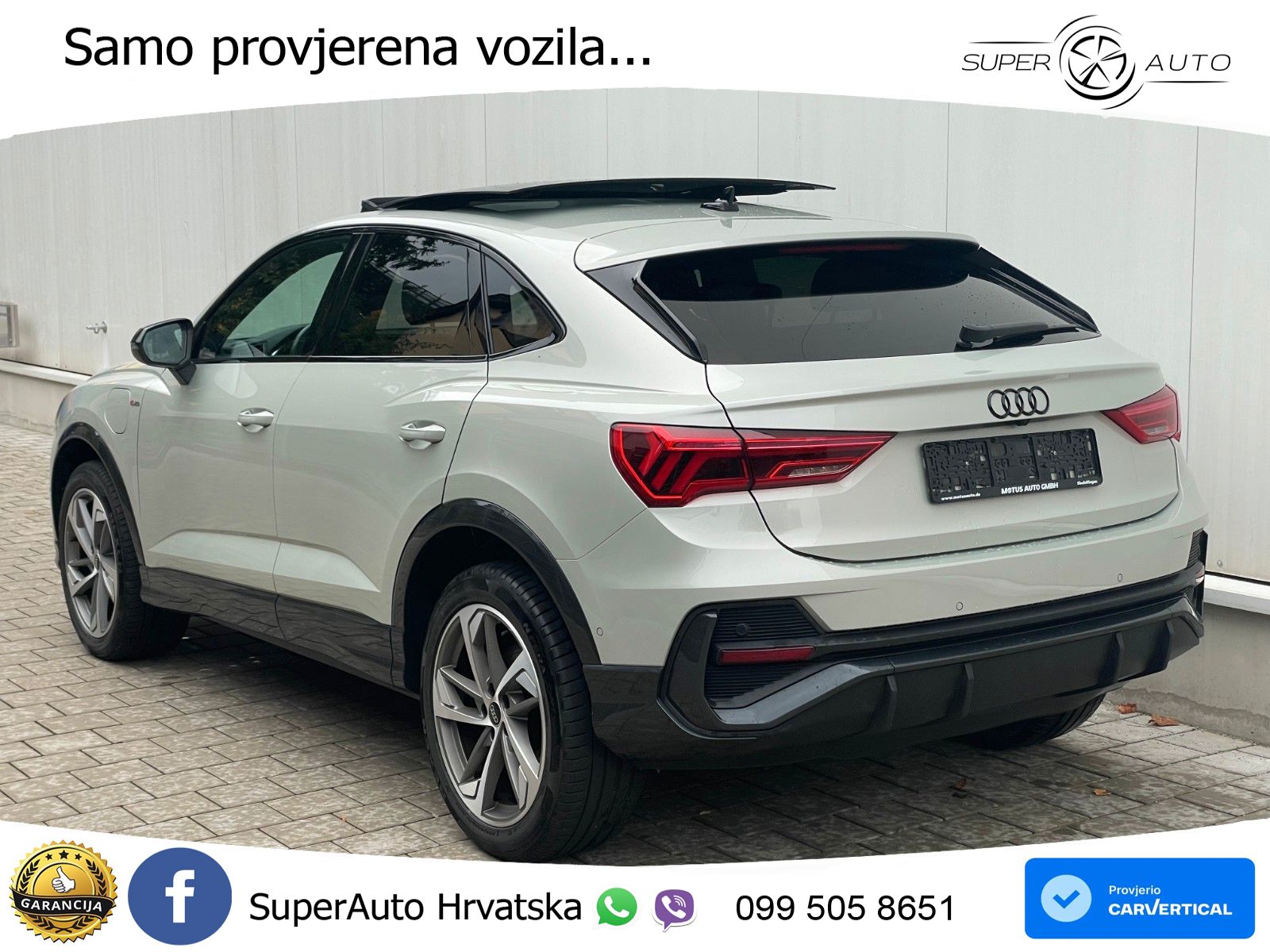 Audi Q3 Sportback 45 TFSIe (245 KS) S tronic 3x S line LED+GR SJED+ACC