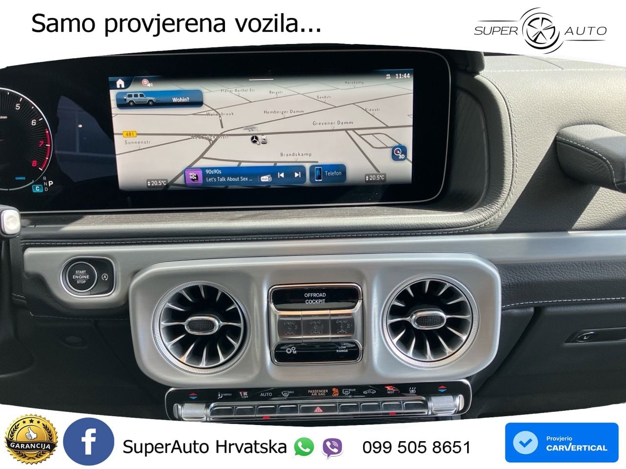Mercedes G 500 Long (449 KS) 4MATIC 9G-TRONIC AMG LED+GR SJED+ACC