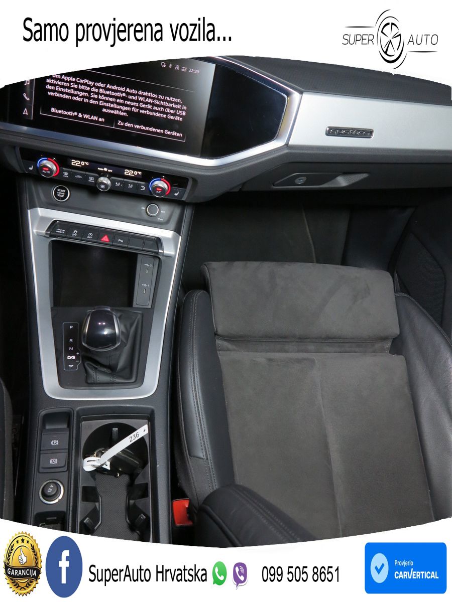 Audi Q3 Sportback 40 TDI (200 KS) quattro S tronic S line LED+GR SJED+ACC