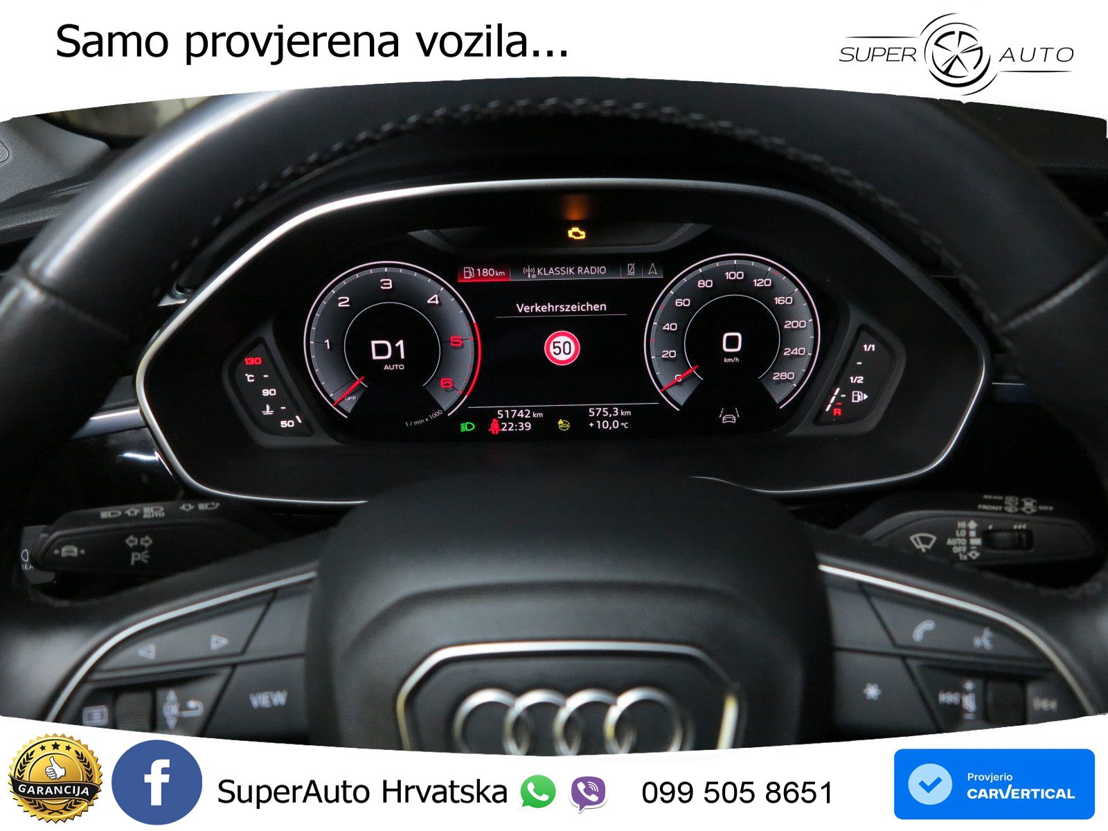 Audi Q3 Sportback 40 TDI (200 KS) quattro S tronic S line LED+GR SJED+ACC
