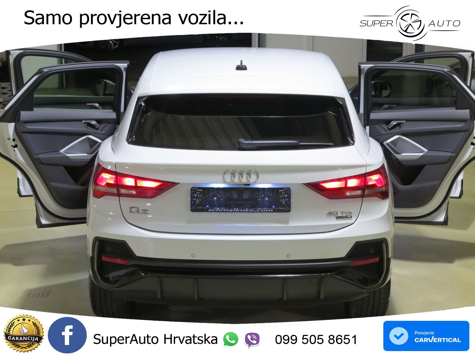 Audi Q3 Sportback 40 TDI (200 KS) quattro S tronic S line LED+GR SJED+ACC