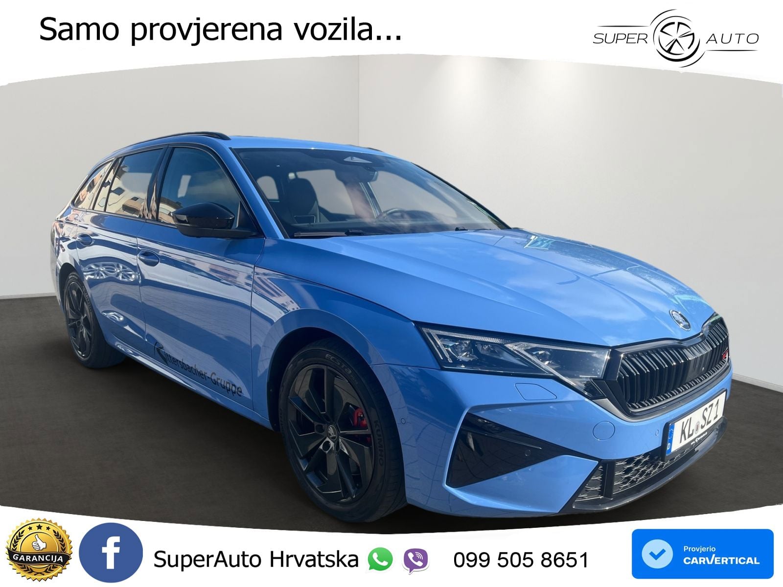 Škoda Octavia Combi RS 2.0 TSI (265 KS) DSG LED+GR SJED+ACC