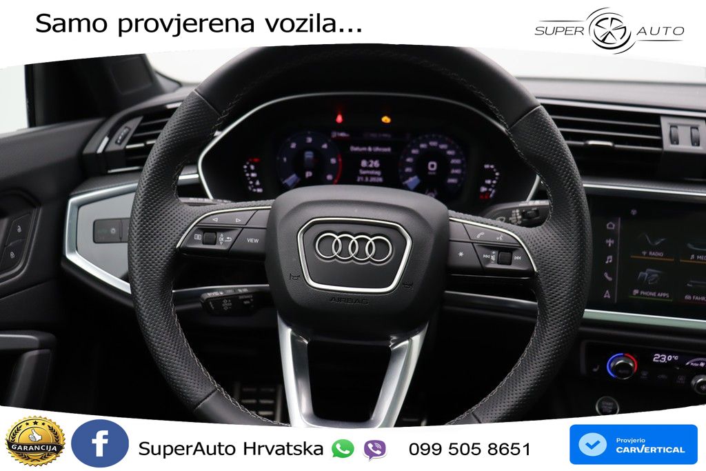 Audi Q3 40 TDI (193 KS) quattro S tronic S line MATRIX+GR SJED+KAM