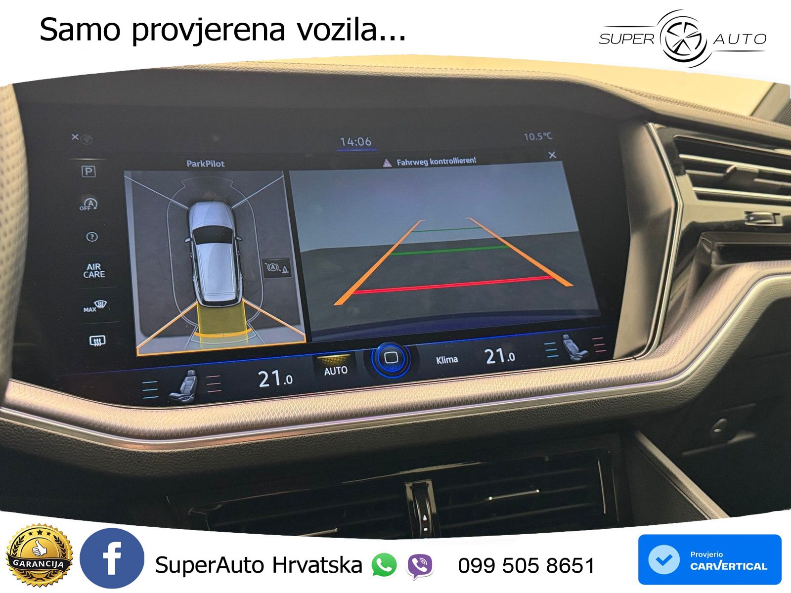 Volkswagen Touareg 3.0 V6 TDI (286 KS) 4MOTION Tiptronic R-Line ZRAČNI+ACC+GR SJED+KAM+PANO