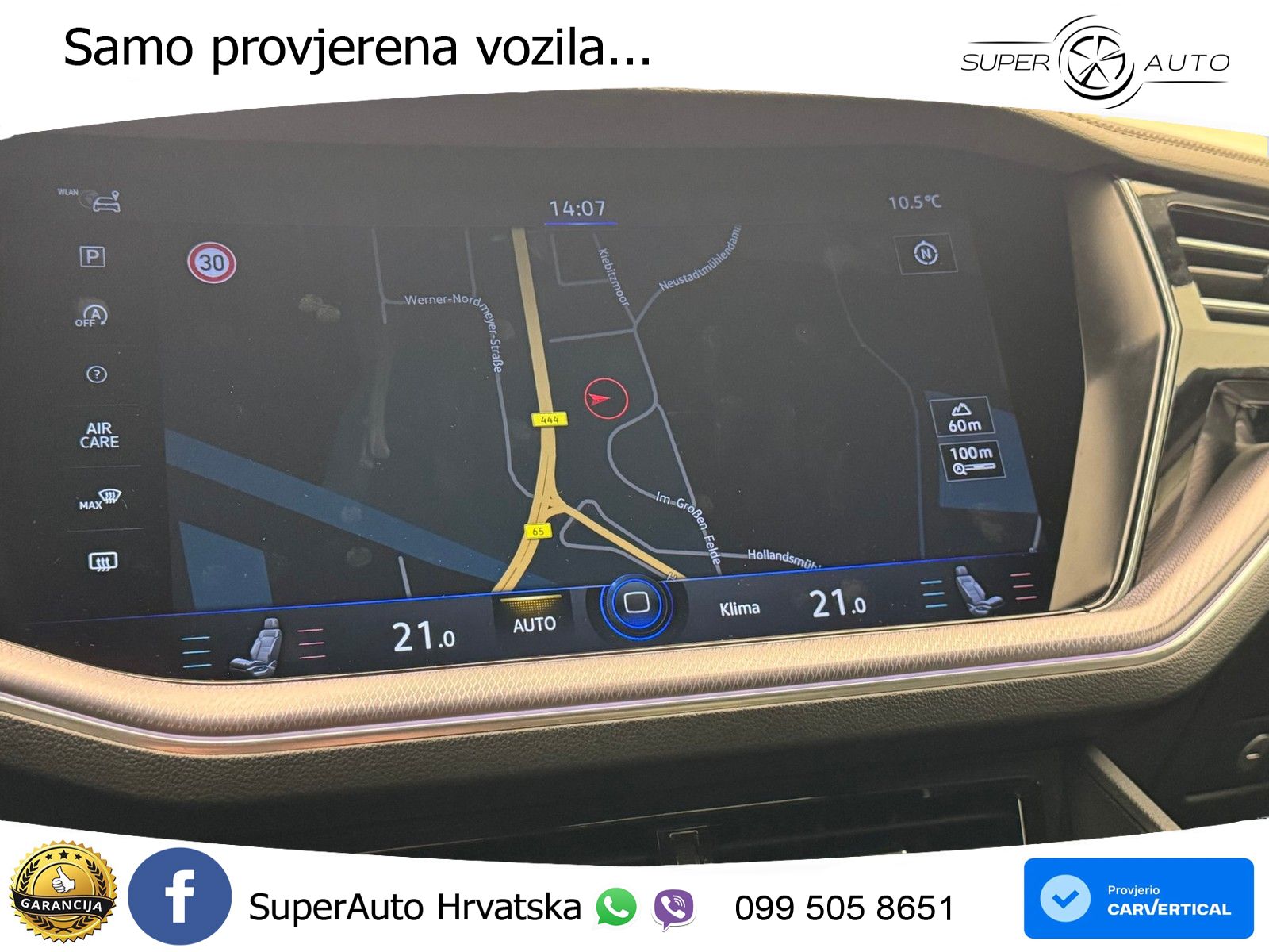 Volkswagen Touareg 3.0 V6 TDI (286 KS) 4MOTION Tiptronic R-Line ZRAČNI+ACC+GR SJED+KAM+PANO