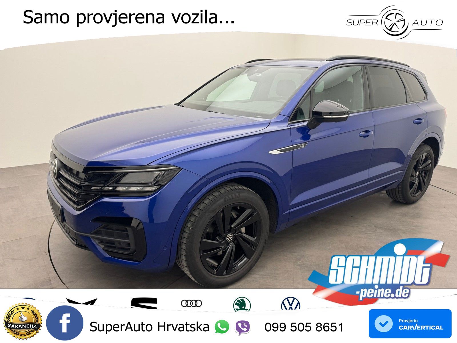 Volkswagen Touareg 3.0 V6 TDI (286 KS) 4MOTION Tiptronic R-Line ZRAČNI+ACC+GR SJED+KAM+PANO