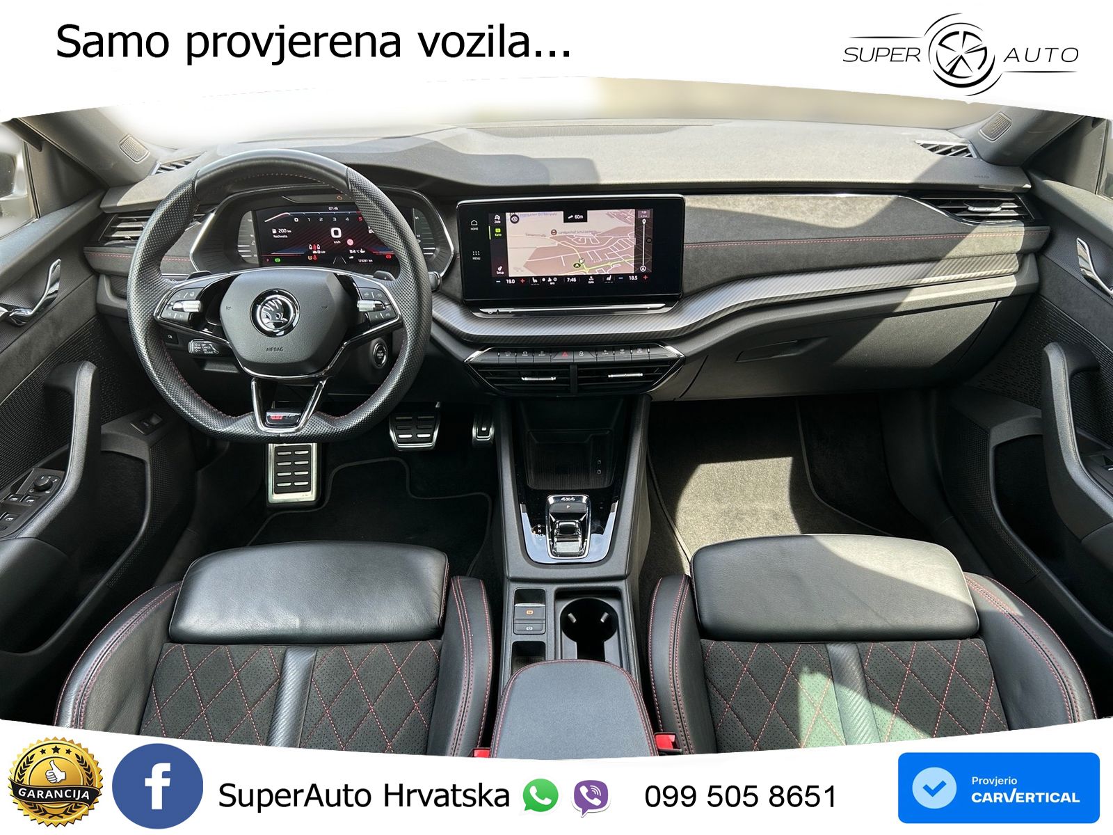 Škoda Octavia Combi RS 2.0 TDI (200 KS) 4x4 DSG LED+GR SJED+ACC