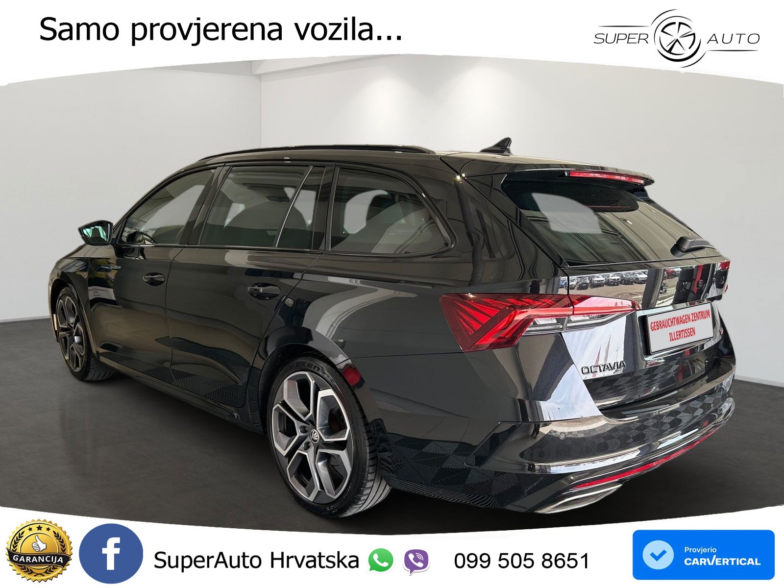 Škoda Octavia Combi RS 2.0 TDI (200 KS) 4x4 DSG LED+GR SJED+ACC