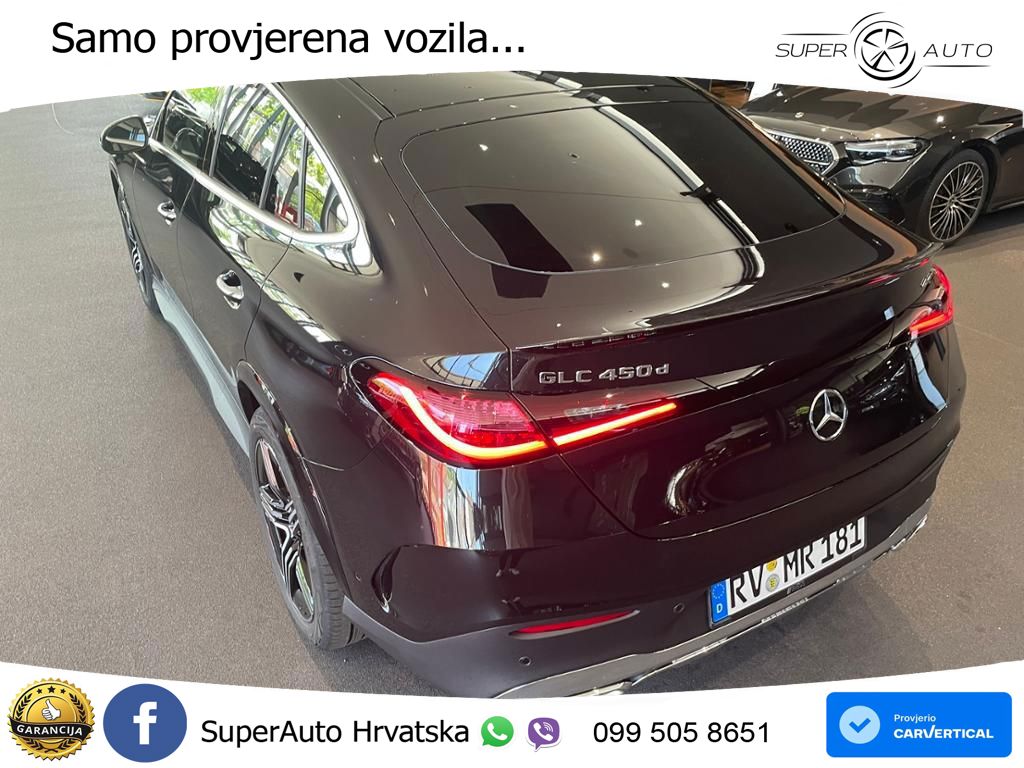 Mercedes GLC Coupe 450d (367 KS) 4MATIC 9G-TRONIC AMG ACC+HEAD+4xGR SJED+360+PANO