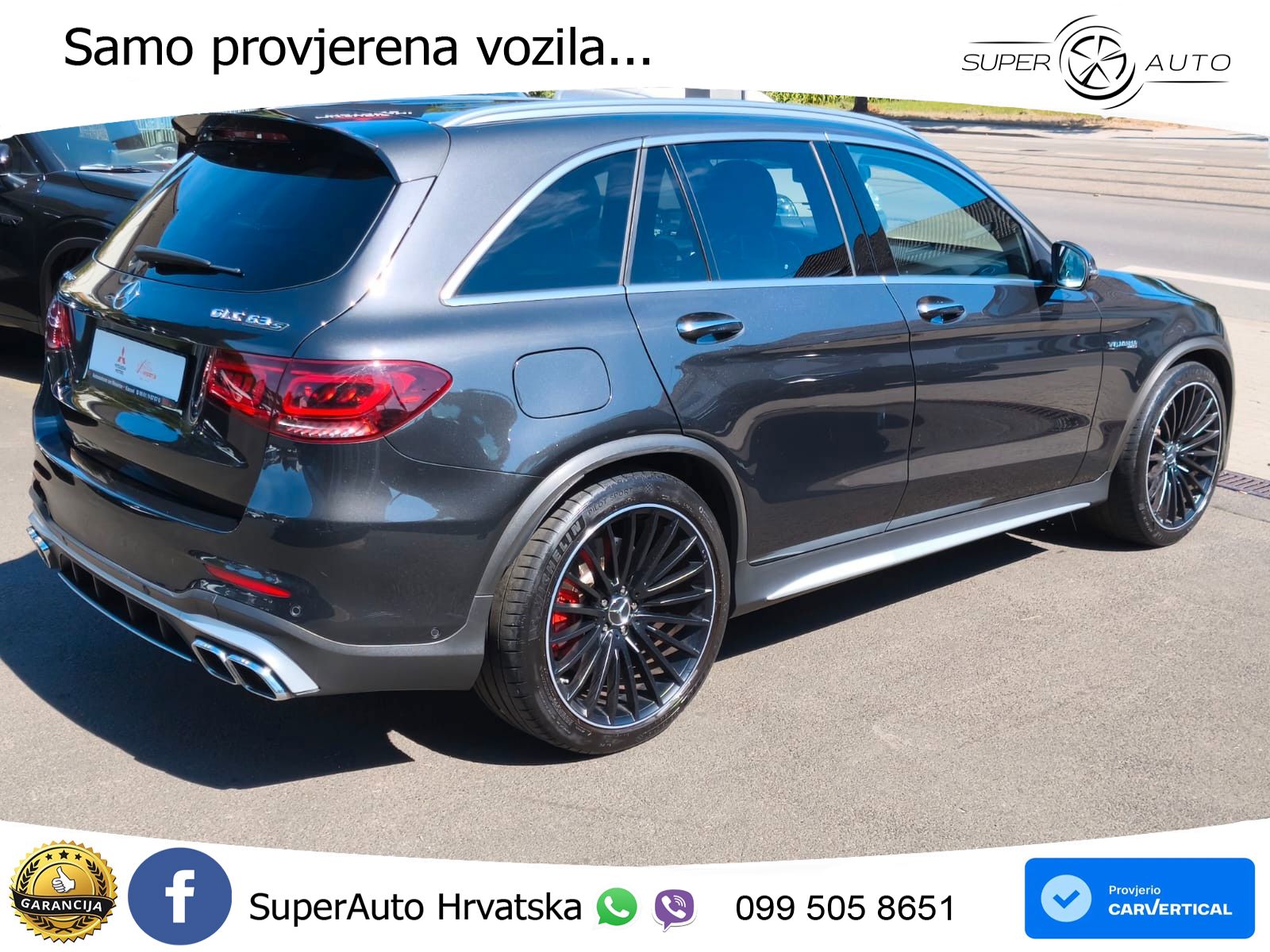 Mercedes AMG GLC 63 S V8 (510 KS) 4MATIC+ MCT LED+GR SJED+ACC