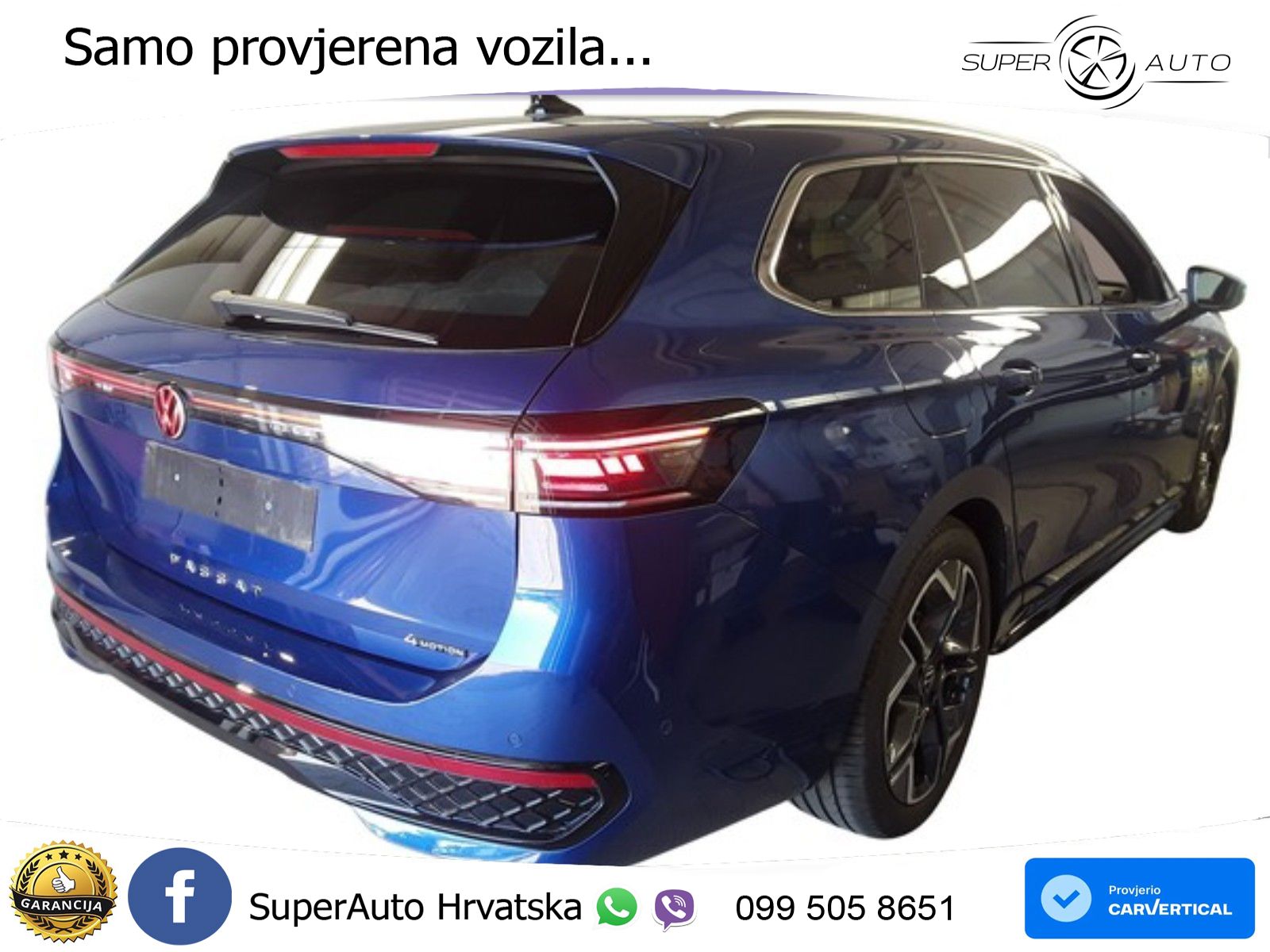 Volkswagen Passat Variant 2.0 TDI (193 KS) 4MOTION DSG R-Line LED+GR SJED+ACC