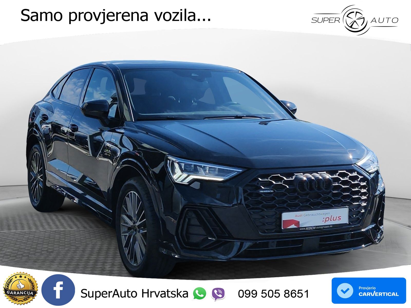 Audi Q3 II Sportback 40 TFSI (190 KS) quattro S tronic S line LED+ACC