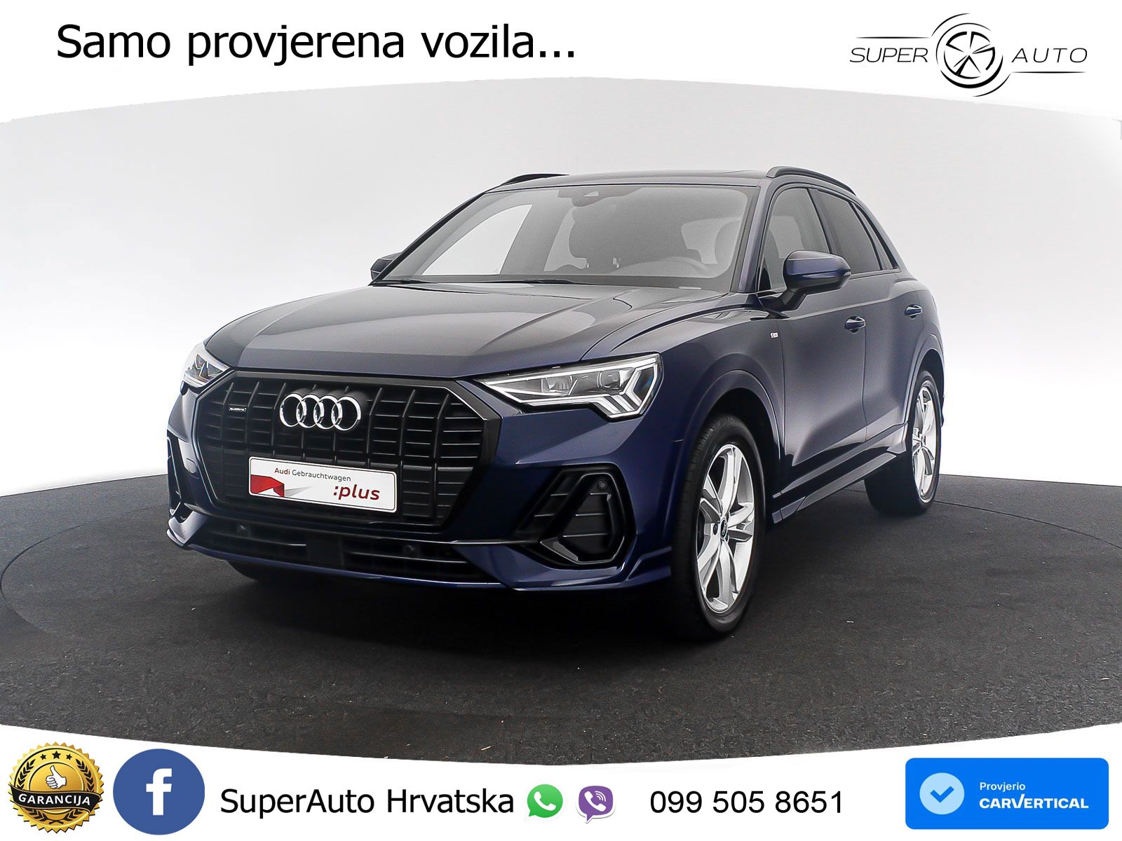 Audi Q3 40 TFSI (190 KS) quattro S tronic S line LED+GR SJED+ACC