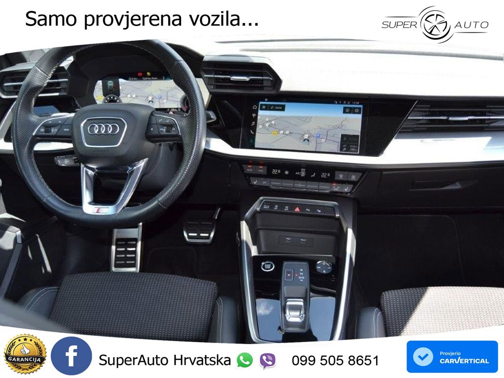 Audi A3 35 TFSI (150 KS) S tronic LED+GR SJED+ACC
