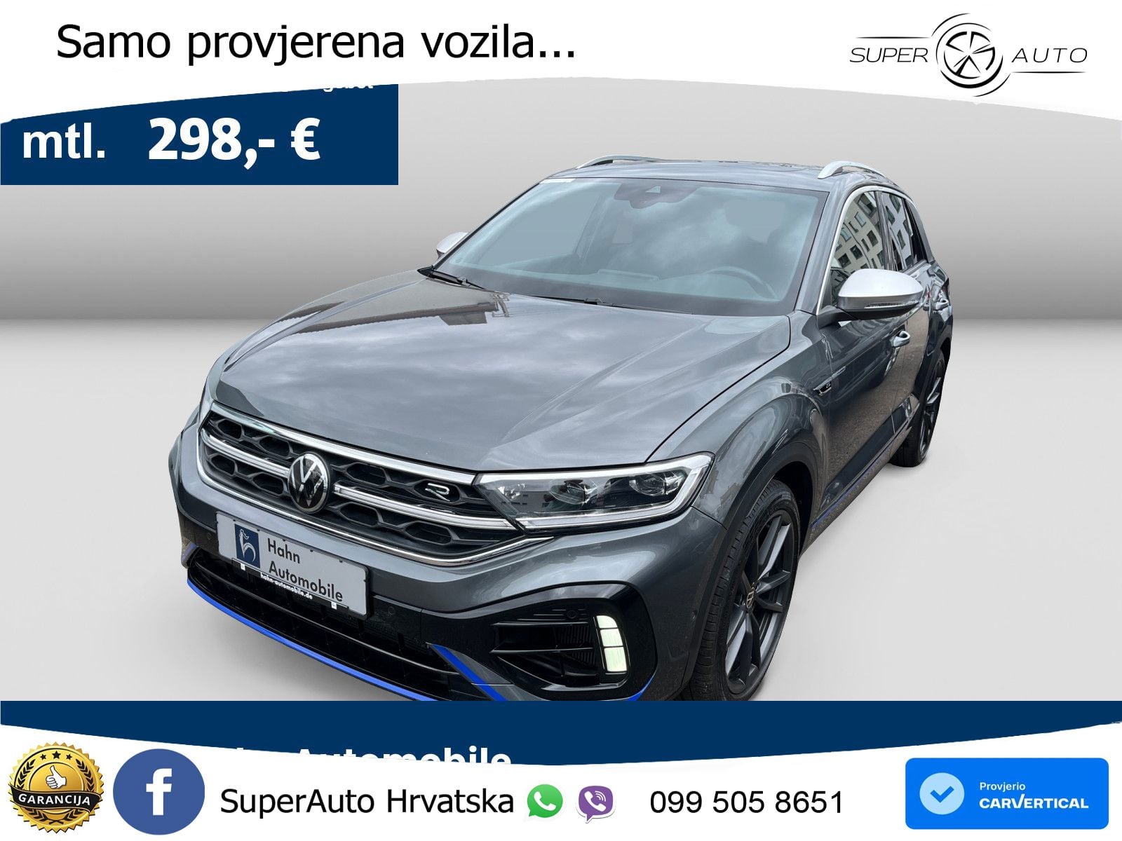 Volkswagen T-Roc I R 2.0 TSI (300 KS) OPF 4M DSG LED+GR SJED+ACC