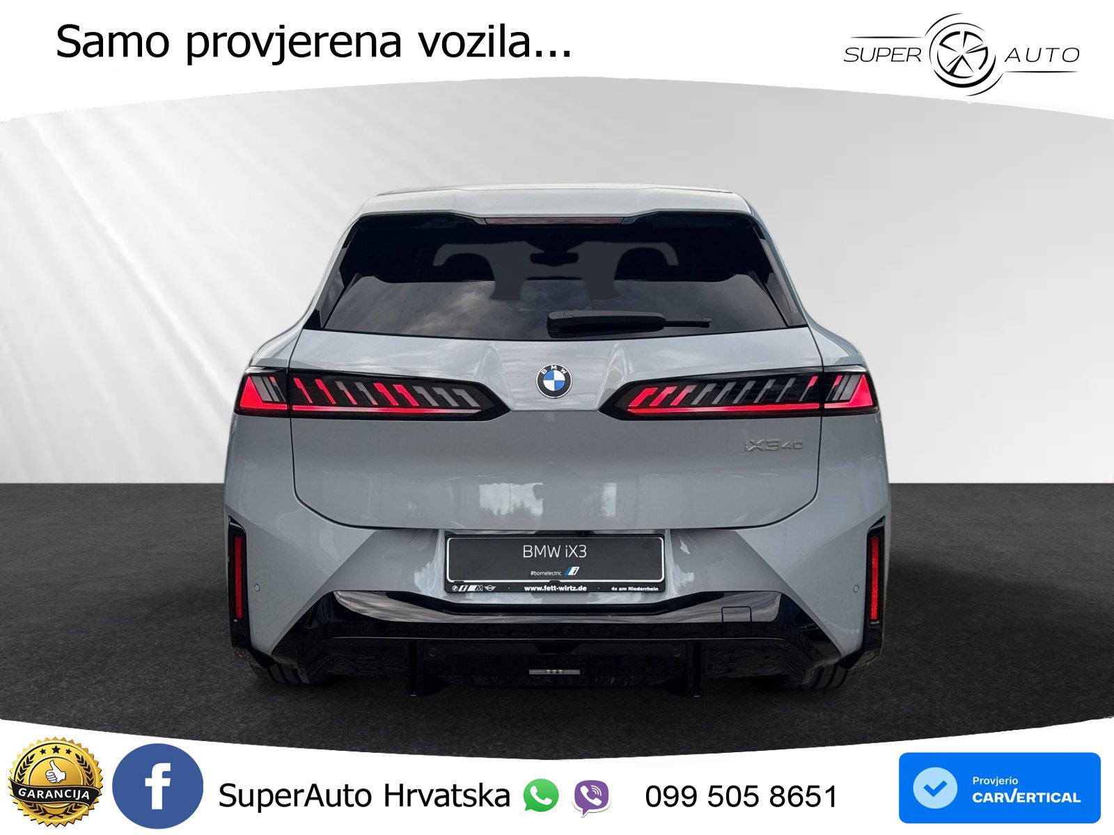 BMW iX3 40 82.6 kWh (320 KS) M Sport LED+GR SJED+ACC