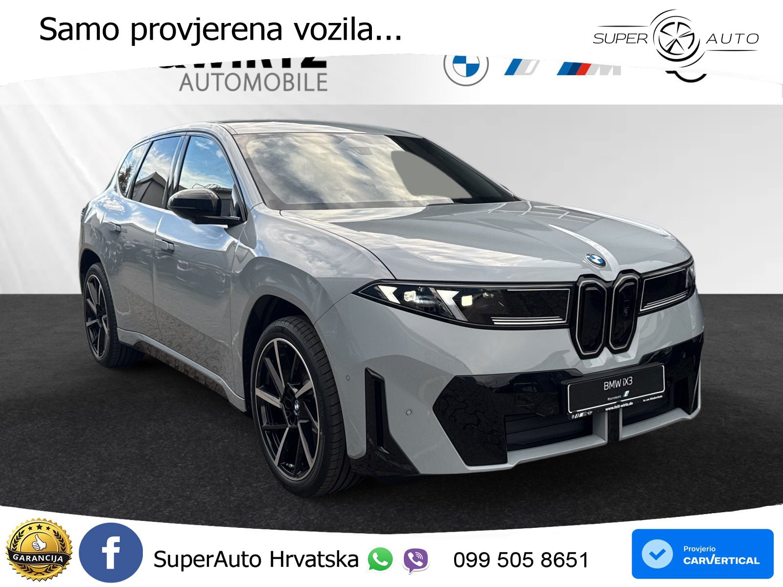BMW iX3 40 82.6 kWh (320 KS) M Sport LED+GR SJED+ACC