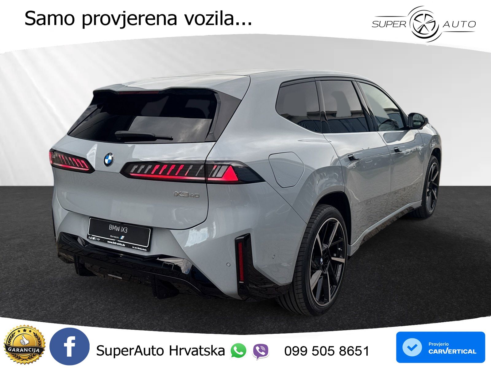 BMW iX3 40 82.6 kWh (320 KS) M Sport LED+GR SJED+ACC