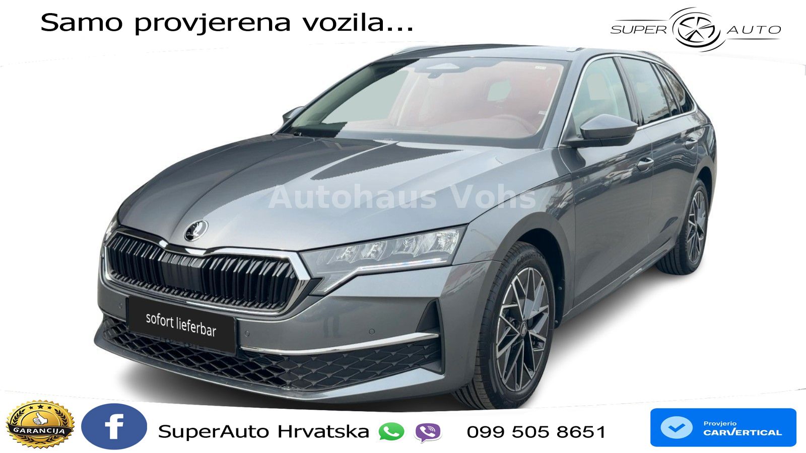 Škoda Octavia Combi 2.0 TDI (150 KS) DSG Selection LED+GR SJED+ACC