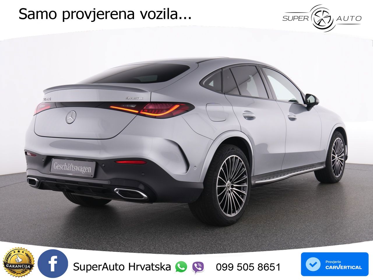 Mercedes GLC Coupe 200 (204 KS) 4MATIC 9G-TRONIC AMG ACC+GR SJED+360+PANO