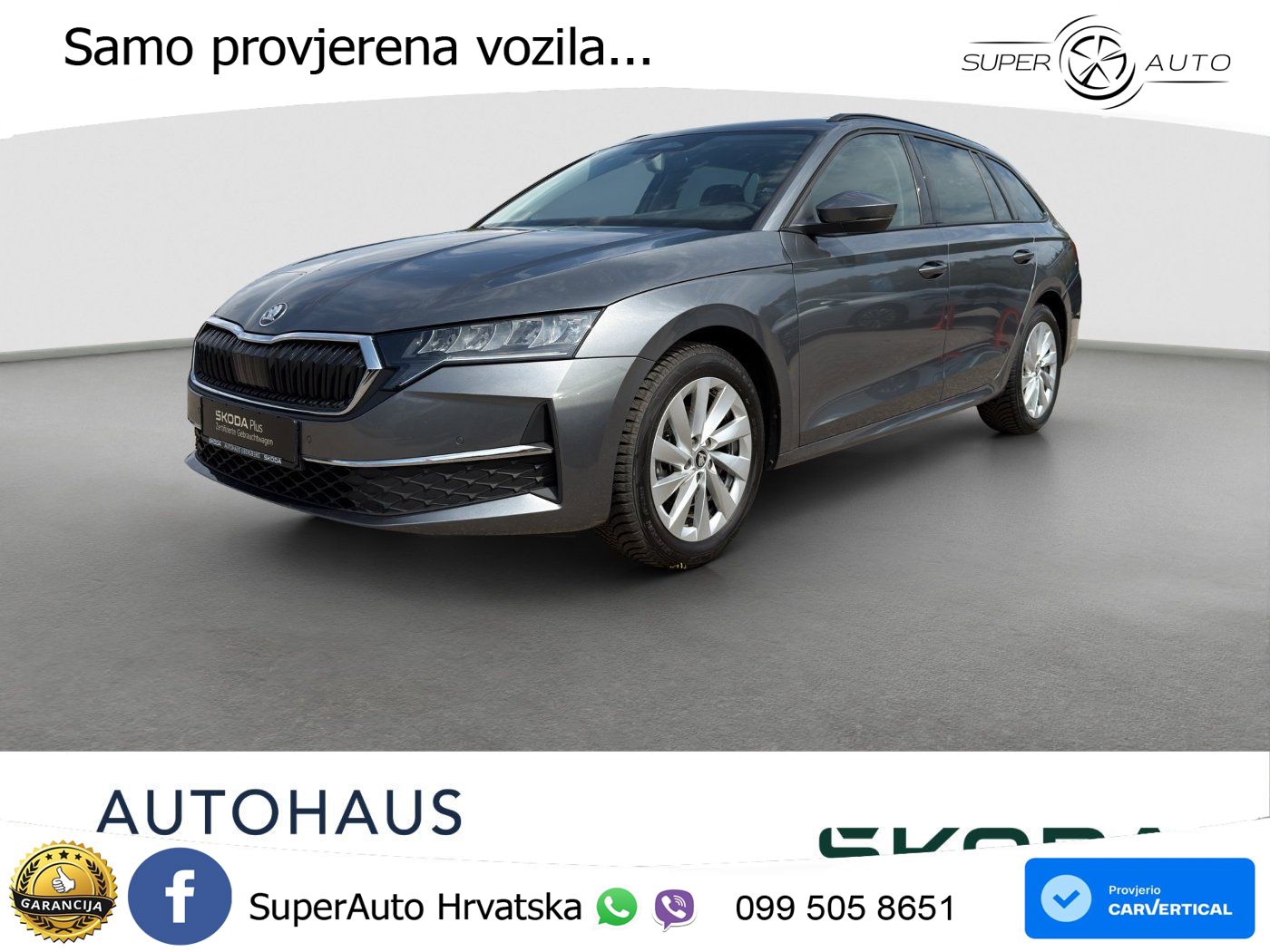 Škoda Octavia Combi 2.0 TDI (150 KS) DSG LED+GR SJED+ACC
