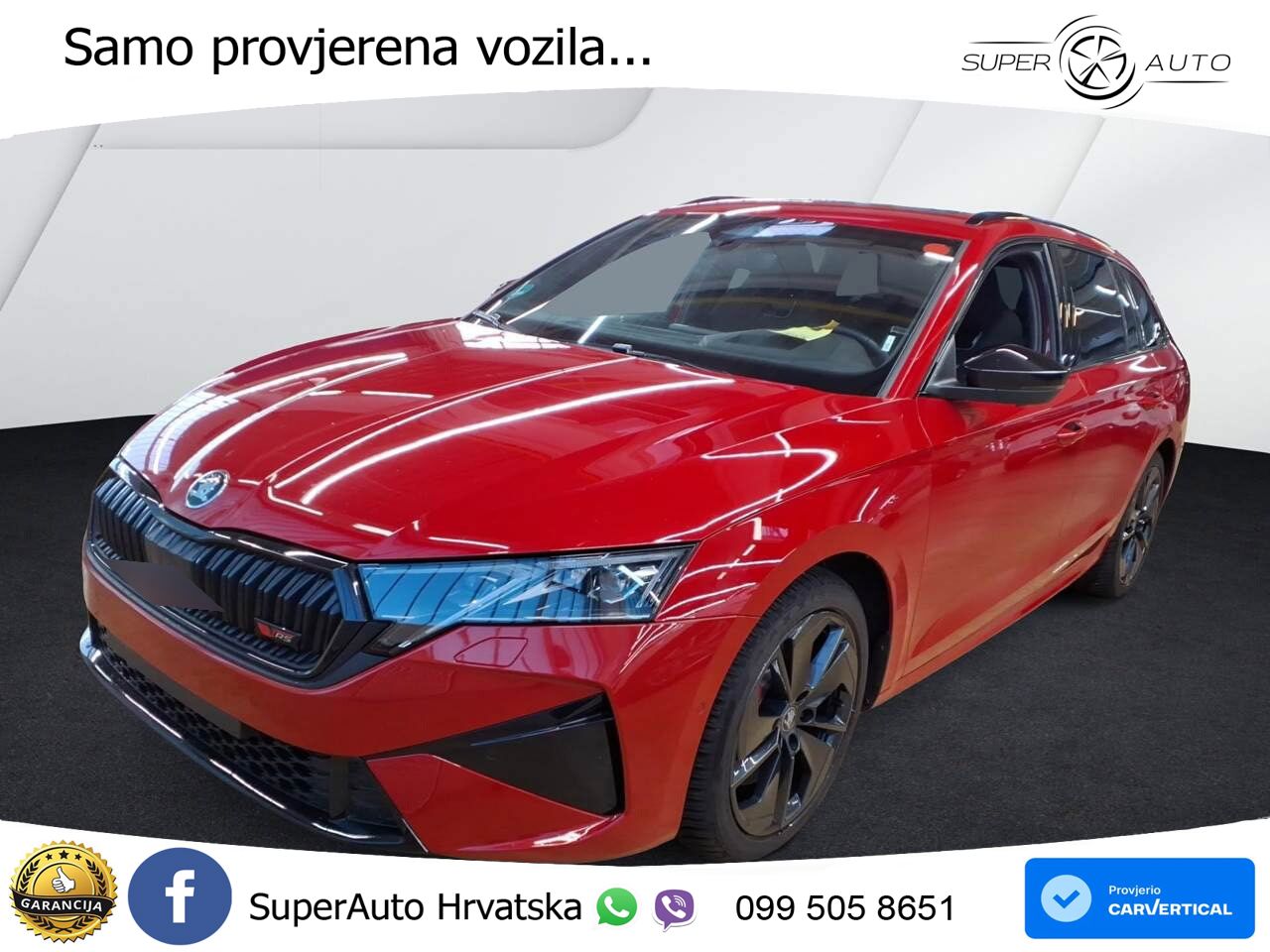 Škoda Octavia Combi RS 2.0 TSI (265 KS) DSG LED+GR SJED+ACC