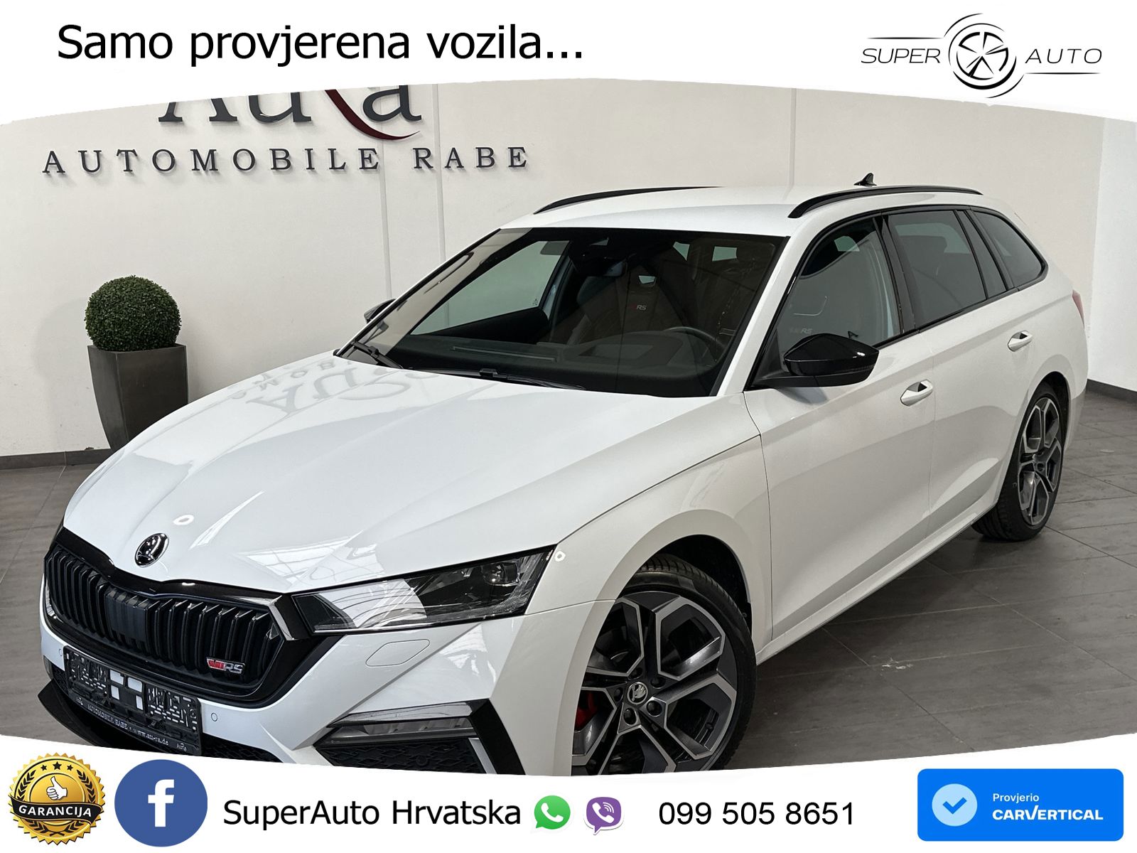 Škoda Octavia Combi RS 2.0 TDI (200 KS) 4x4 DSG LED+GR SJED+ACC