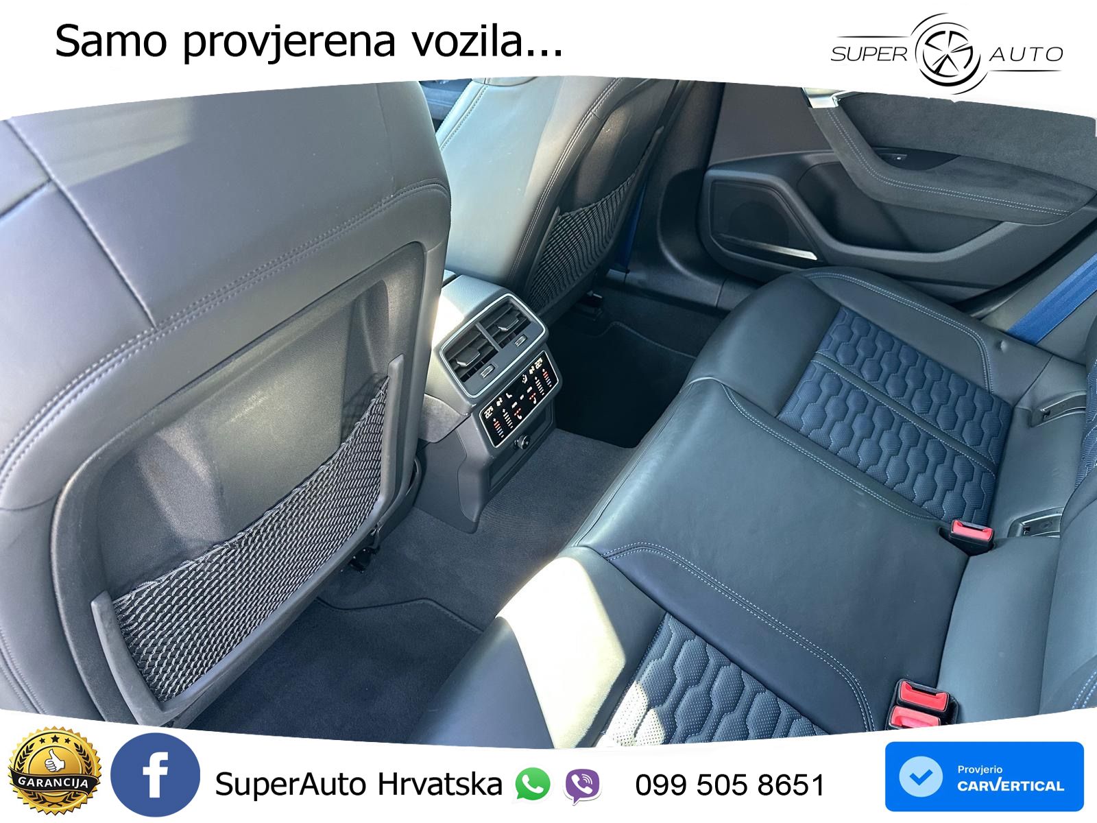 Audi RS6 Avant 4.0 TFSI V8 performance (630 KS)  quattro tiptronic ZRAČNI+ACC+4xGR SJED+KAM