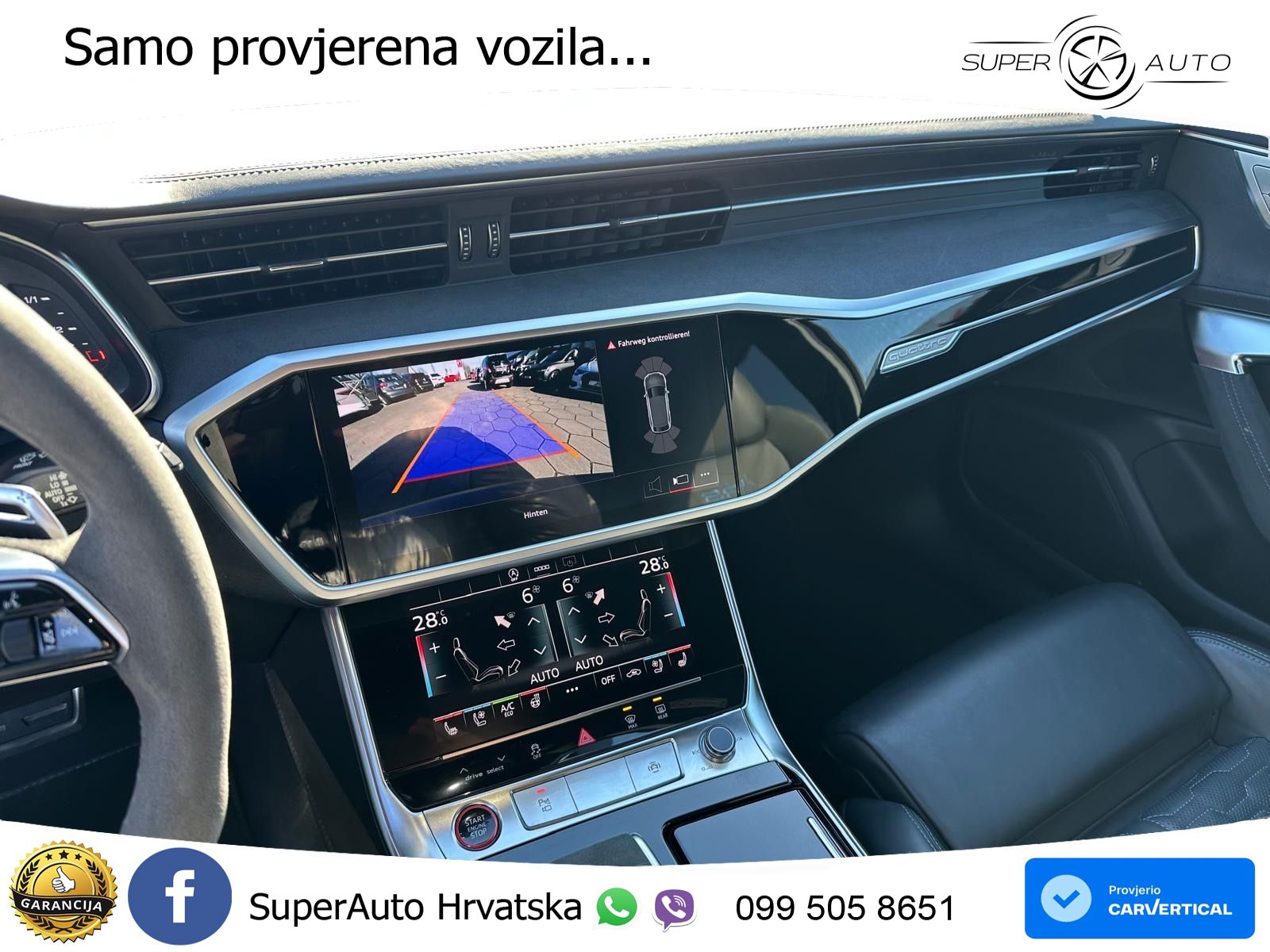 Audi RS6 Avant 4.0 TFSI V8 performance (630 KS)  quattro tiptronic ZRAČNI+ACC+4xGR SJED+KAM
