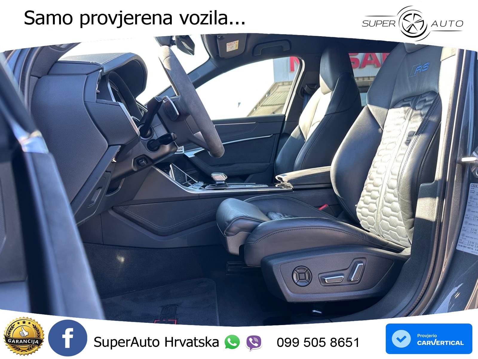 Audi RS6 Avant 4.0 TFSI V8 performance (630 KS)  quattro tiptronic ZRAČNI+ACC+4xGR SJED+KAM