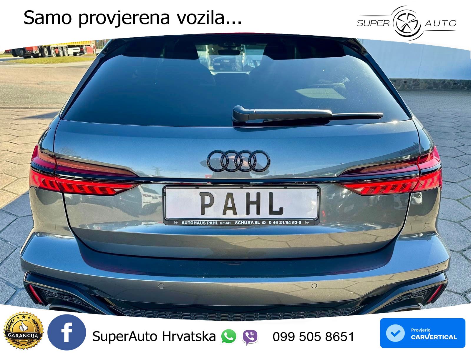 Audi RS6 Avant 4.0 TFSI V8 performance (630 KS)  quattro tiptronic ZRAČNI+ACC+4xGR SJED+KAM