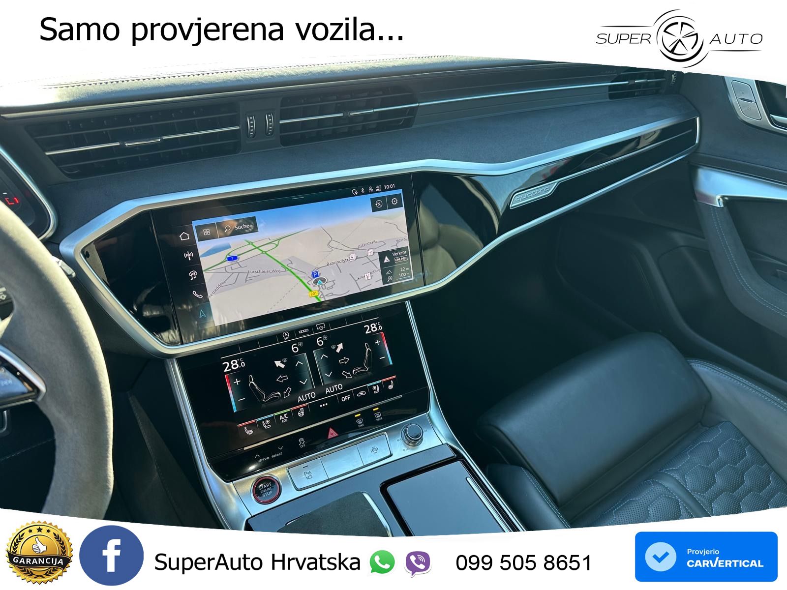 Audi RS6 Avant 4.0 TFSI V8 performance (630 KS)  quattro tiptronic ZRAČNI+ACC+4xGR SJED+KAM
