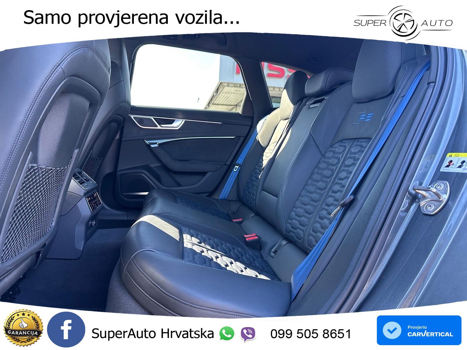 Audi RS6 Avant 4.0 TFSI V8 performance (630 KS)  quattro tiptronic ZRAČNI+ACC+4xGR SJED+KAM