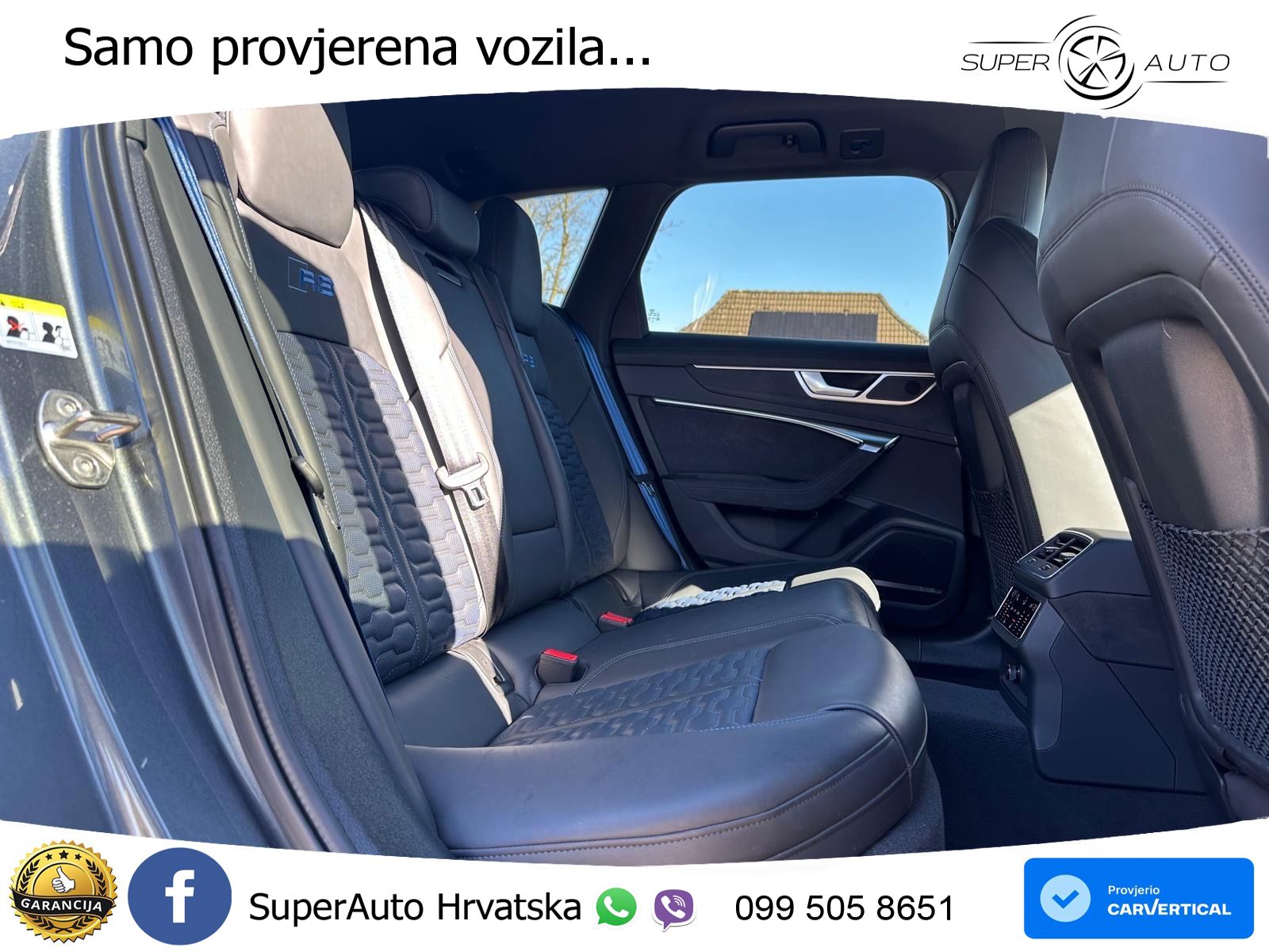 Audi RS6 Avant 4.0 TFSI V8 performance (630 KS)  quattro tiptronic ZRAČNI+ACC+4xGR SJED+KAM
