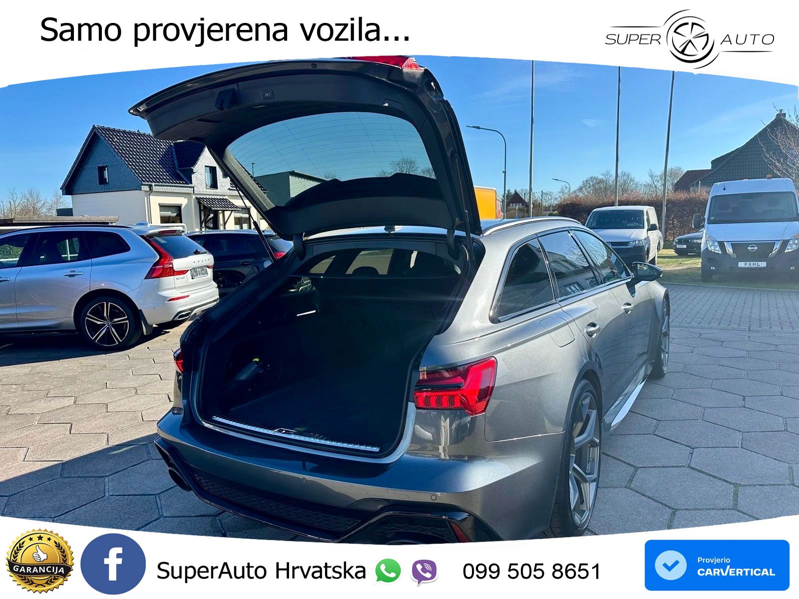 Audi RS6 Avant 4.0 TFSI V8 performance (630 KS)  quattro tiptronic ZRAČNI+ACC+4xGR SJED+KAM