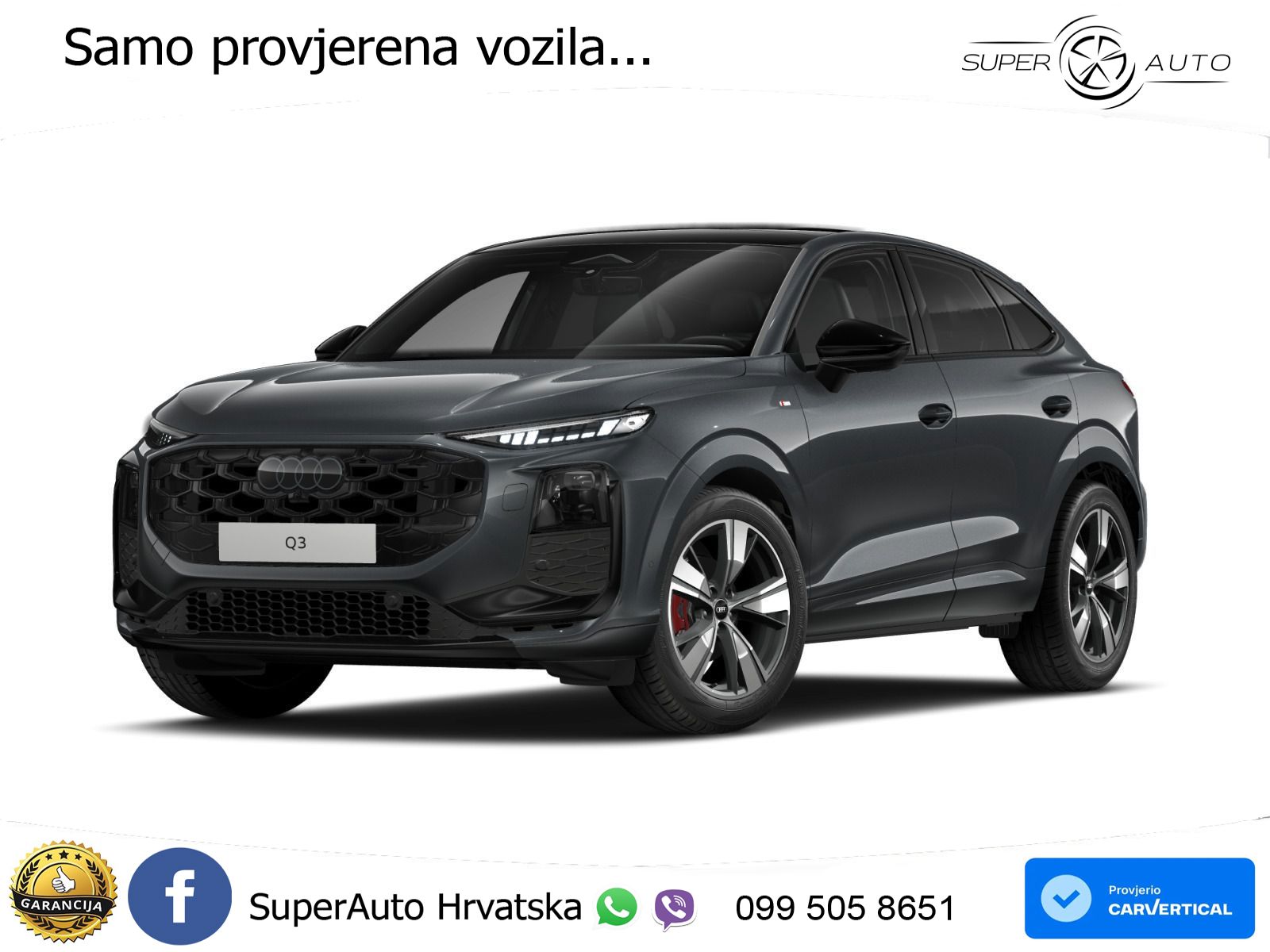 Audi Q3 Sportback 1.5 TFSI (150 KS) S tronic LED+GR SJED+ACC