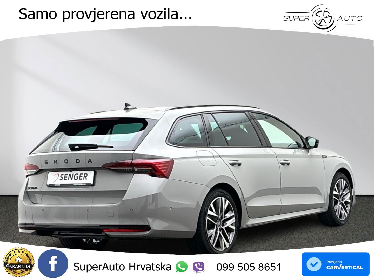 Škoda Octavia Combi 2.0 TDI (150 KS) DSG SportLine ACC+HEAD+GR SJED+360+PANO