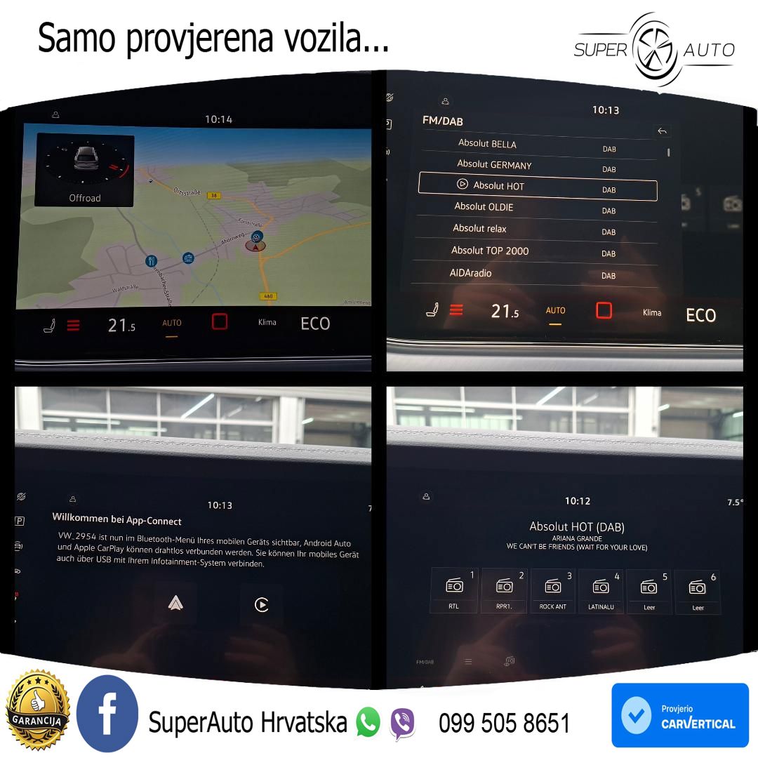 Volkswagen Touareg 3.0 V6 TDI (286 KS) 4MOTION Tiptronic ZRAČNI+ACC+GR SJED+KAM+PANO