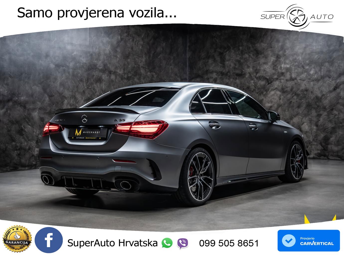 Mercedes-Benz AMG A 35 4MATIC AMG SPEEDSHIFT DCT LED+GR SJED+ACC