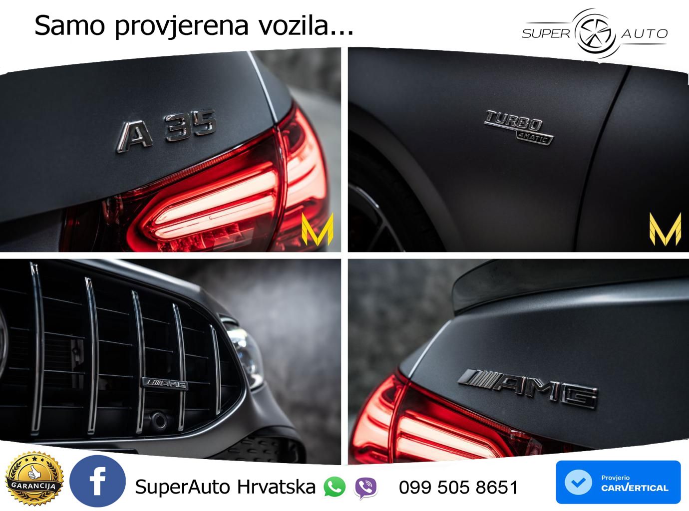 Mercedes-Benz AMG A 35 4MATIC AMG SPEEDSHIFT DCT LED+GR SJED+ACC