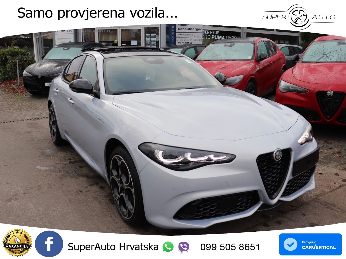 Alfa Romeo Giulia 2.0 Turbo (280 KS) Q4 Automatic LED+GR SJED+ACC