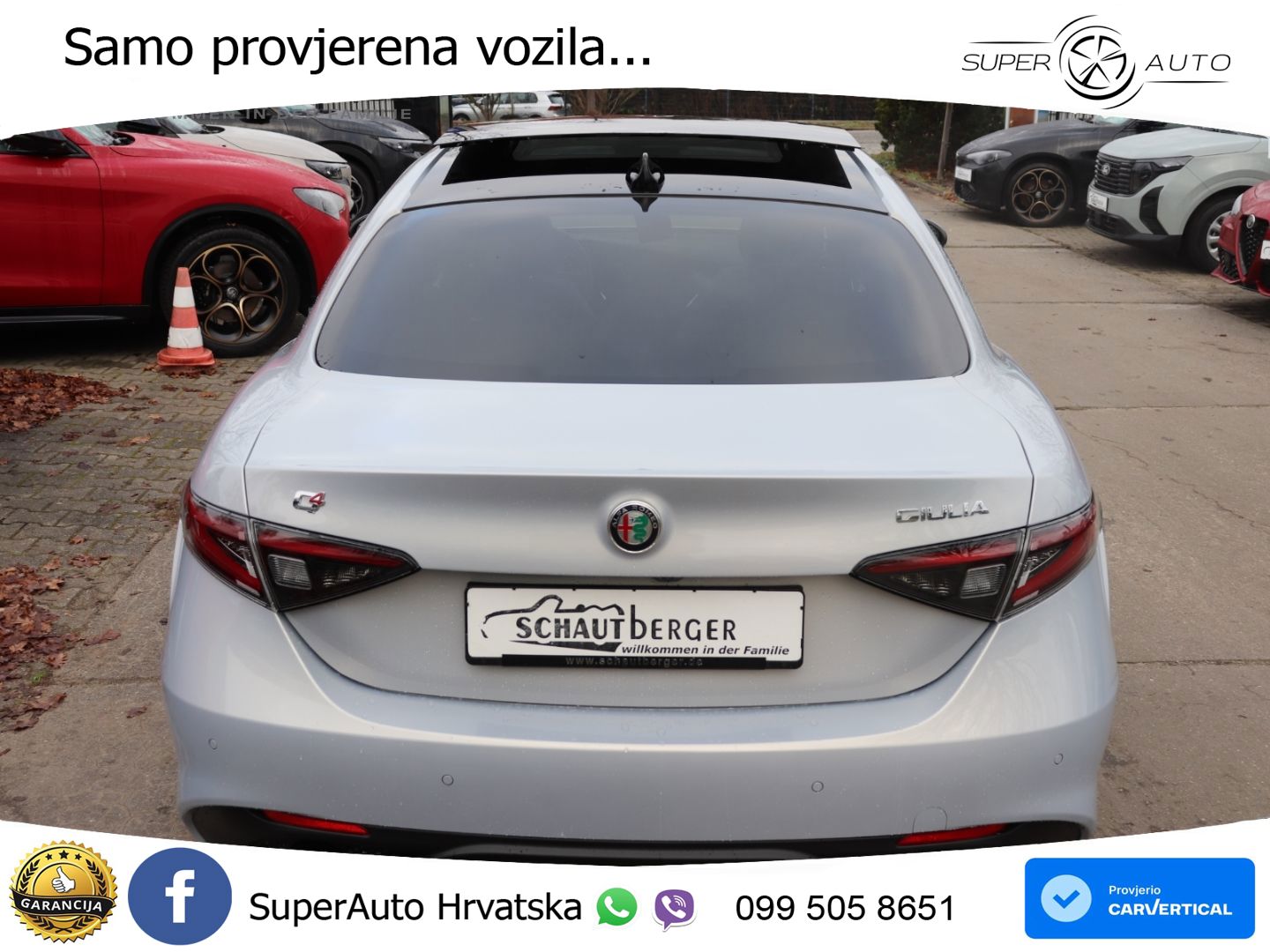 Alfa Romeo Giulia 2.0 Turbo (280 KS) Q4 Automatic LED+GR SJED+ACC