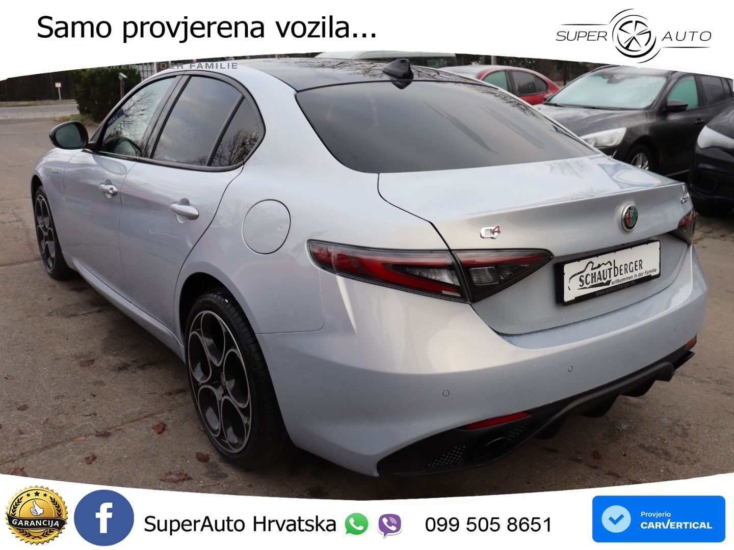 Alfa Romeo Giulia 2.0 Turbo (280 KS) Q4 Automatic LED+GR SJED+ACC