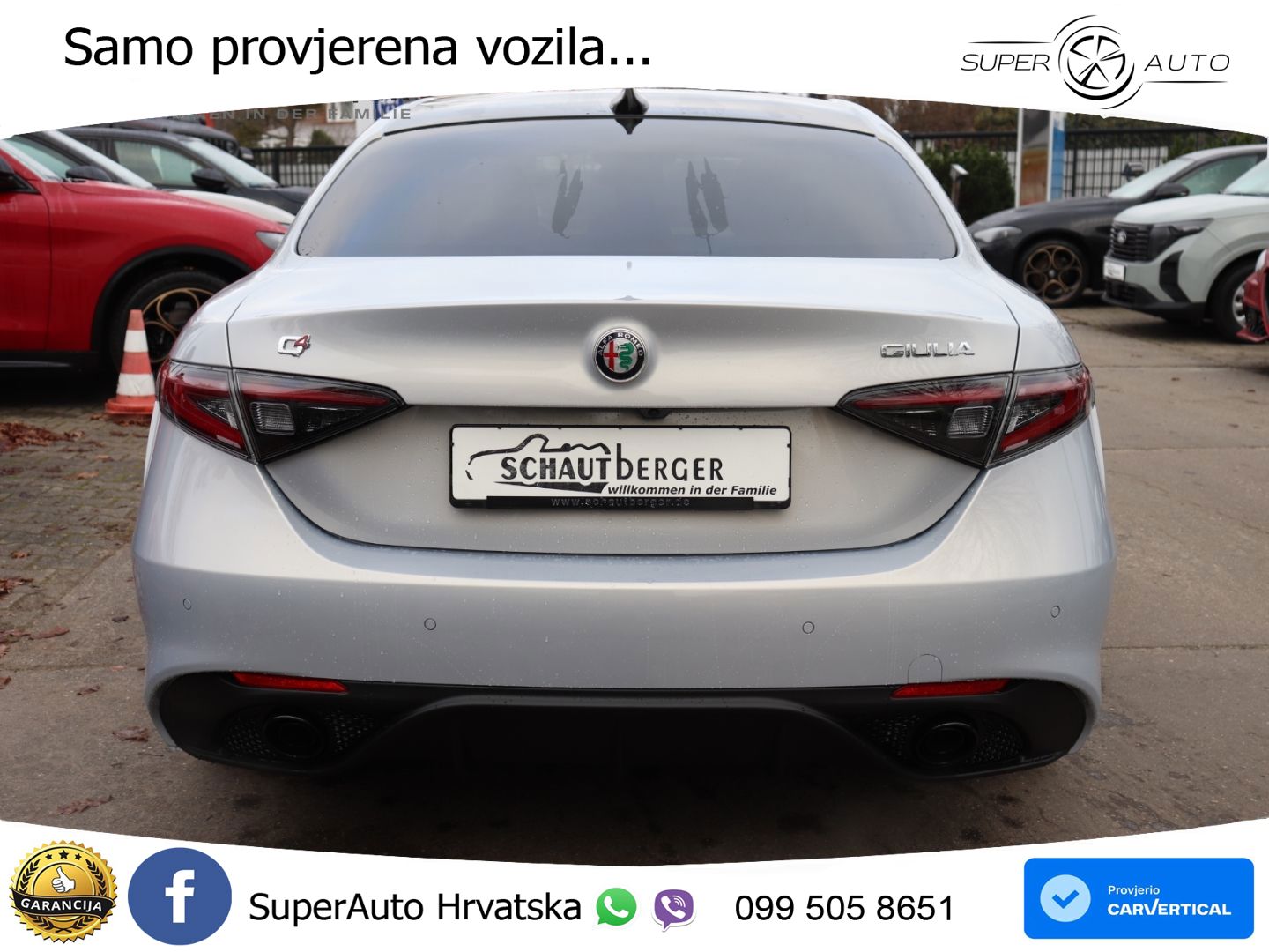 Alfa Romeo Giulia 2.0 Turbo (280 KS) Q4 Automatic LED+GR SJED+ACC